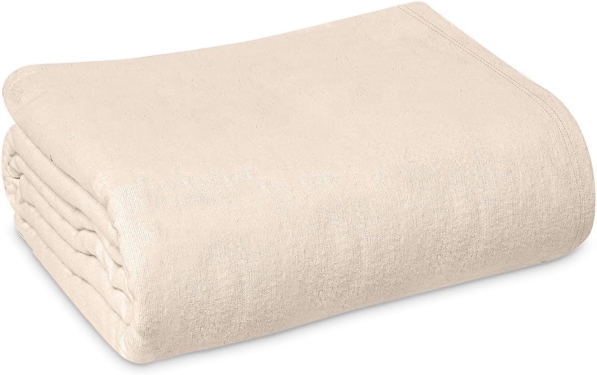 TAN FLEECE BLANKET FULL 80X90