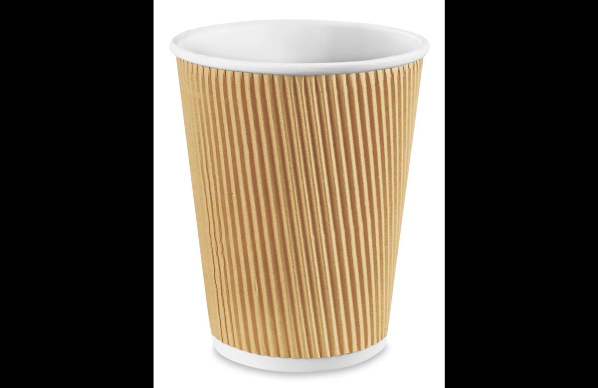 RIPPLE COFFEE CUP INDIVIDUALLY WRAPPED